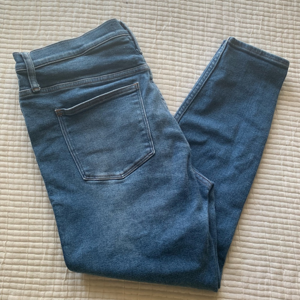 Medium wash madewell skinny jeans